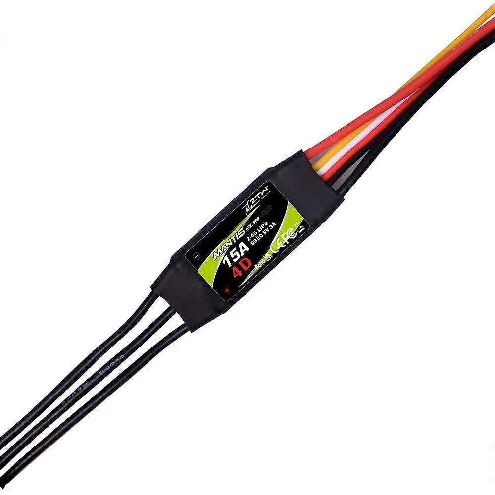 ZTW Mantis Slim 15A G2 New 32-Bit Brushless ESC With 5V/3A BEC 2-4S Forward/ Reverse for F3P 3D/ 4D