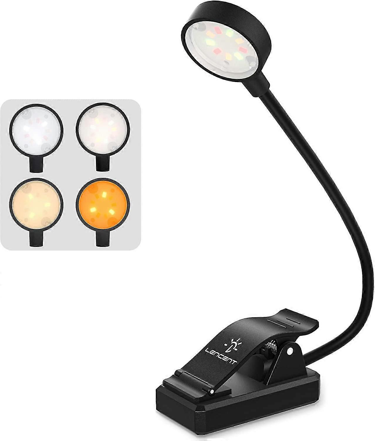 9 Led Rechargeable Reading Lamp Reading Lamp 12 Brightness Levels, Clip Lamp Clip For Books, Ereaders, Kindle, Reading In Bed,2338