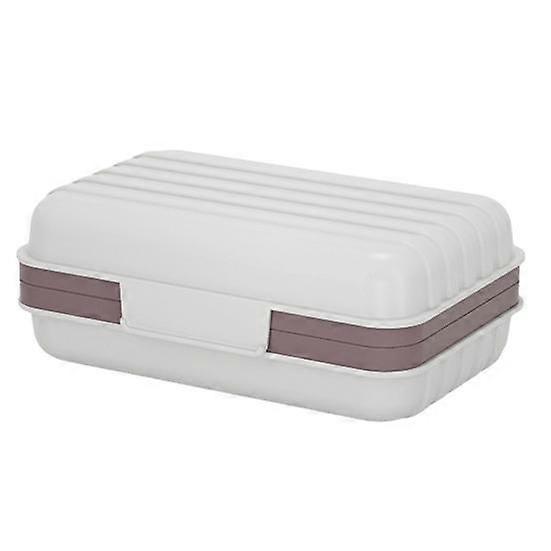 Traveling Soap Box Thickened Drainage Water Catcher Tray Lock Design Portable Lightweight Home