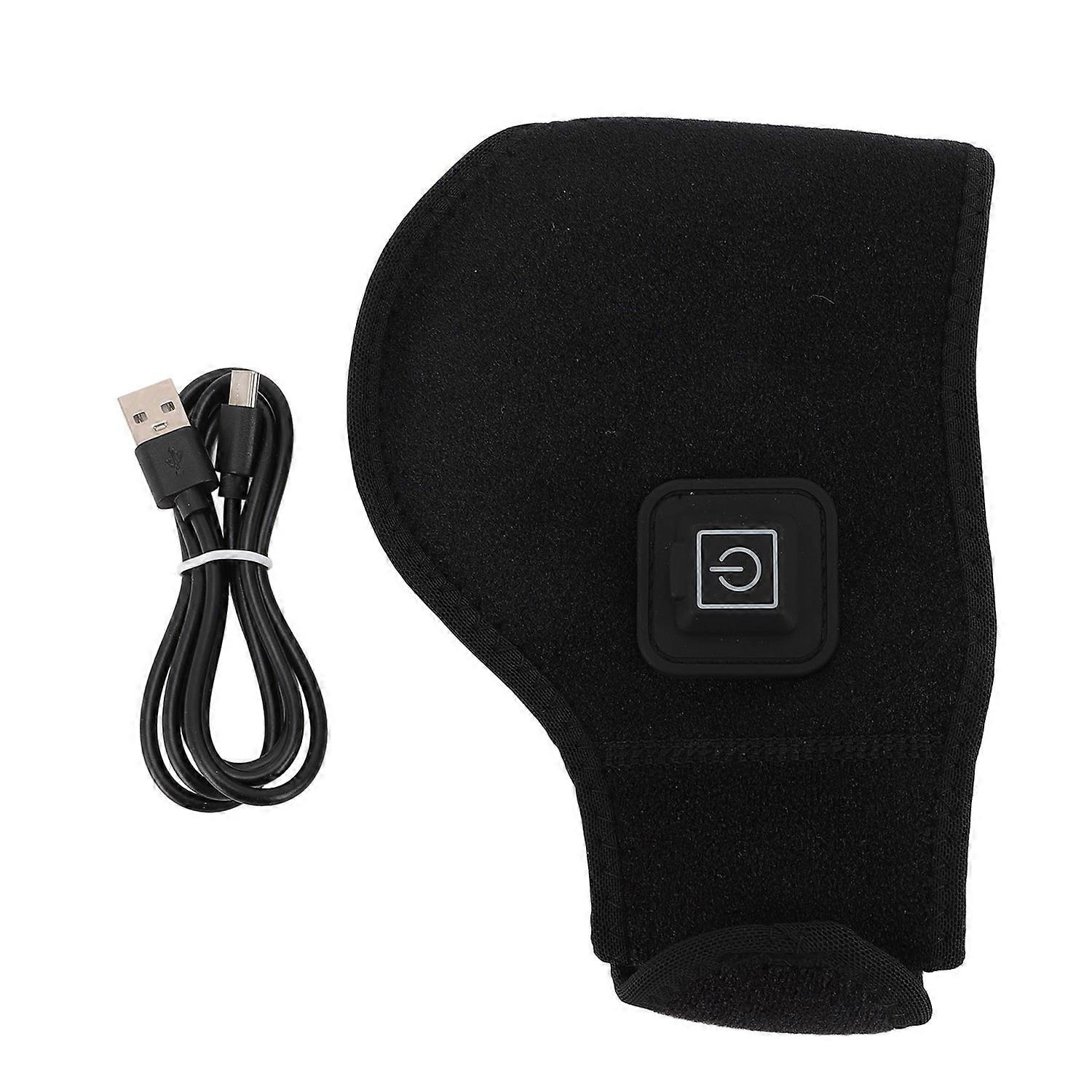 USB Neck Heating Pad 3 Levels Temperature Hook Loop Fastener Adjustable Velvet Lining Heated Neck Br