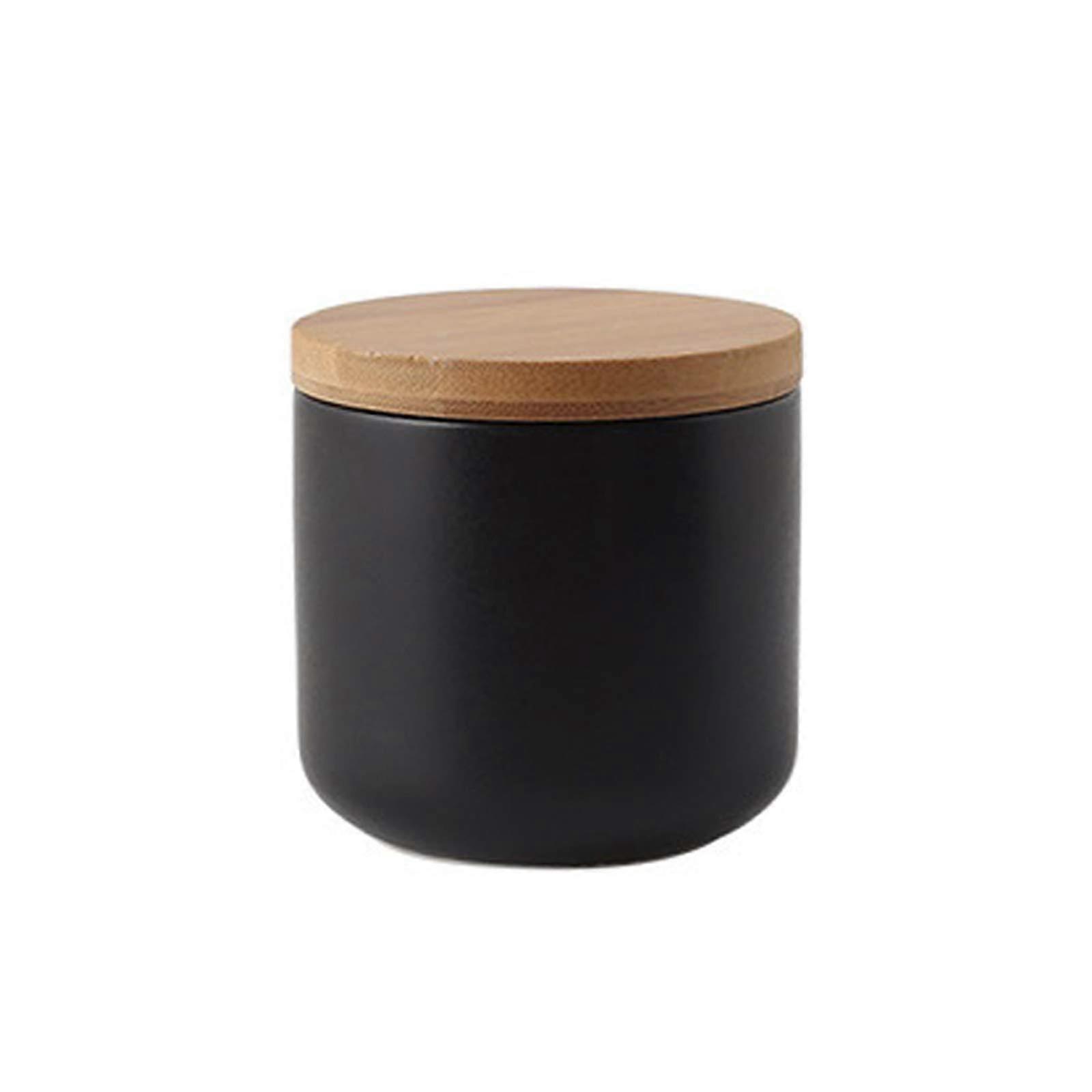 Storage Containers with Airtight Bamboo Lids, Durable Kitchen Canisters for Tea, Spices, and Sugar Storage