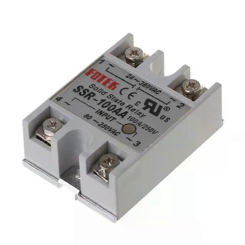 SSR-100AA Single Phase Solid State Relay Module Temperature Controller for Industrial Automation Process AC to AC Relay
