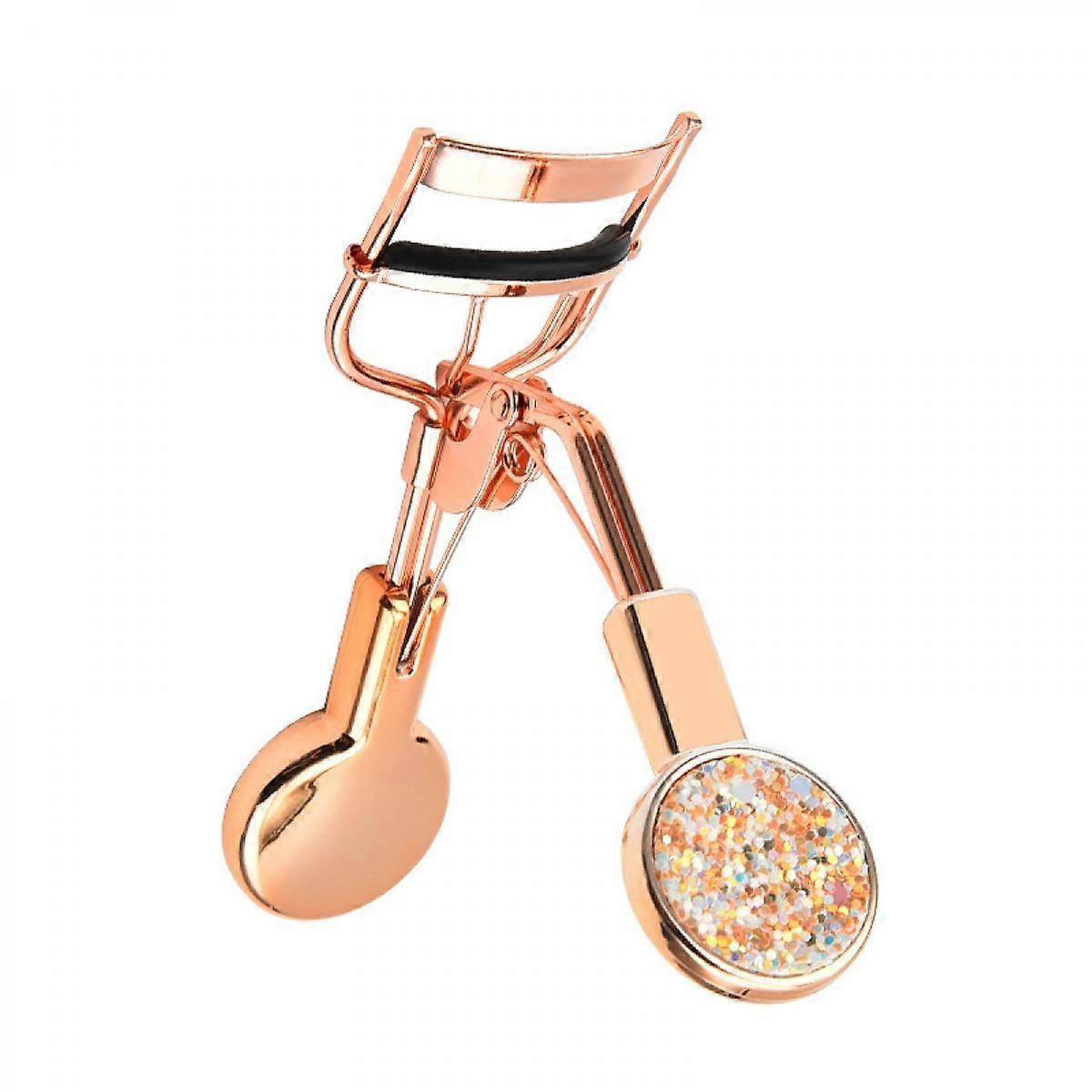 Upgraded Eyelash Curlers with Glittery Sequins Professional Eye Lash Curler Gold