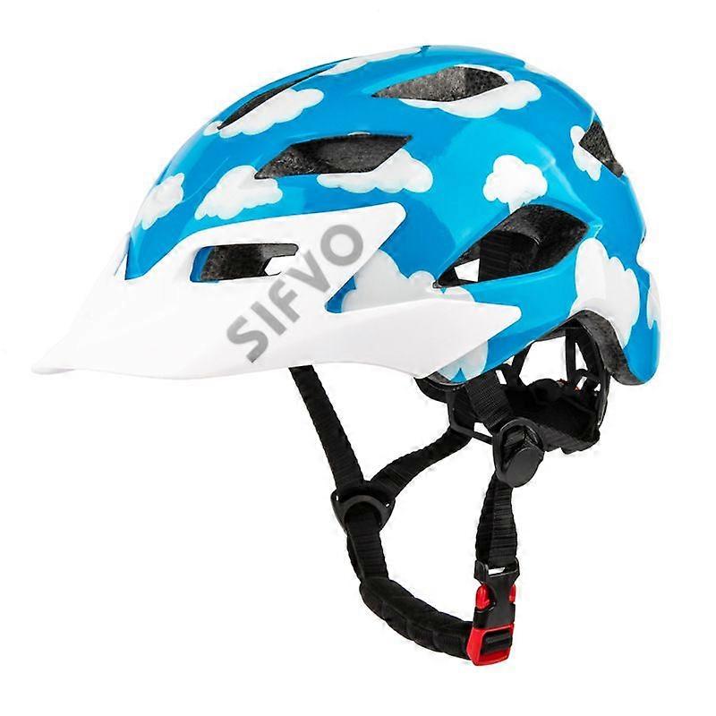 Dětská přilba, dětská cyklistická přilba SIFVO Chlapecká a dívčí cyklistická přilba s přilbou Cool Visor pro 5-14 let S3