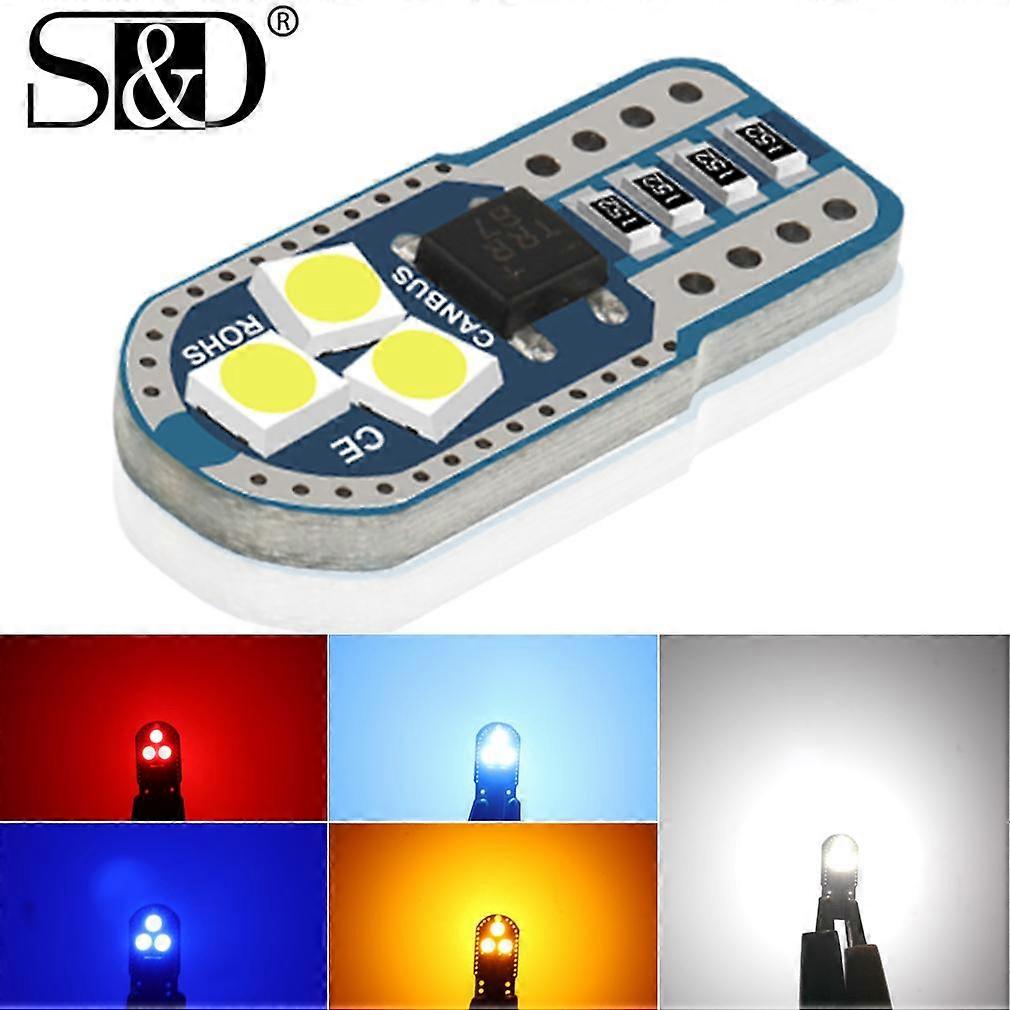 1Pc T10 W5W Led Bulb 3030 Chips 168 194 Canbus Error Free Led Car Bulb W5W Led T10 Led Signal Lamp Dome Reading Clearance Light DC 12V