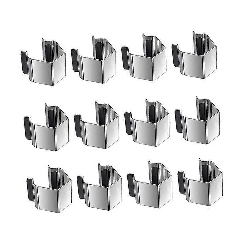 Lot de 12 clips d'installation pour moustiquaire, outil de qualité supérieure pour l'installation de moustiquaires de fenêtres et de portes, vérandas, cours, garages