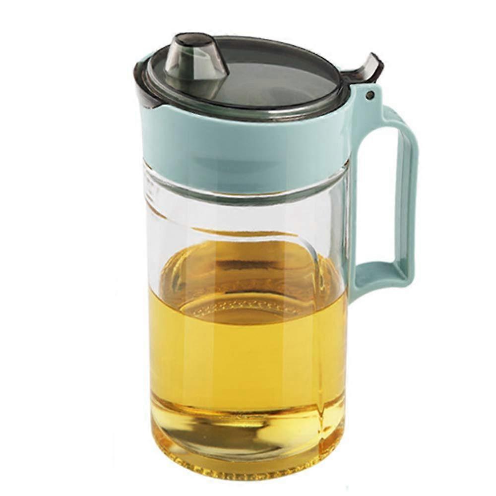 Bottle Dispenser Cruet 650ml Glass Oil Vinegar Container with Pour Spout and Non-Slip Base