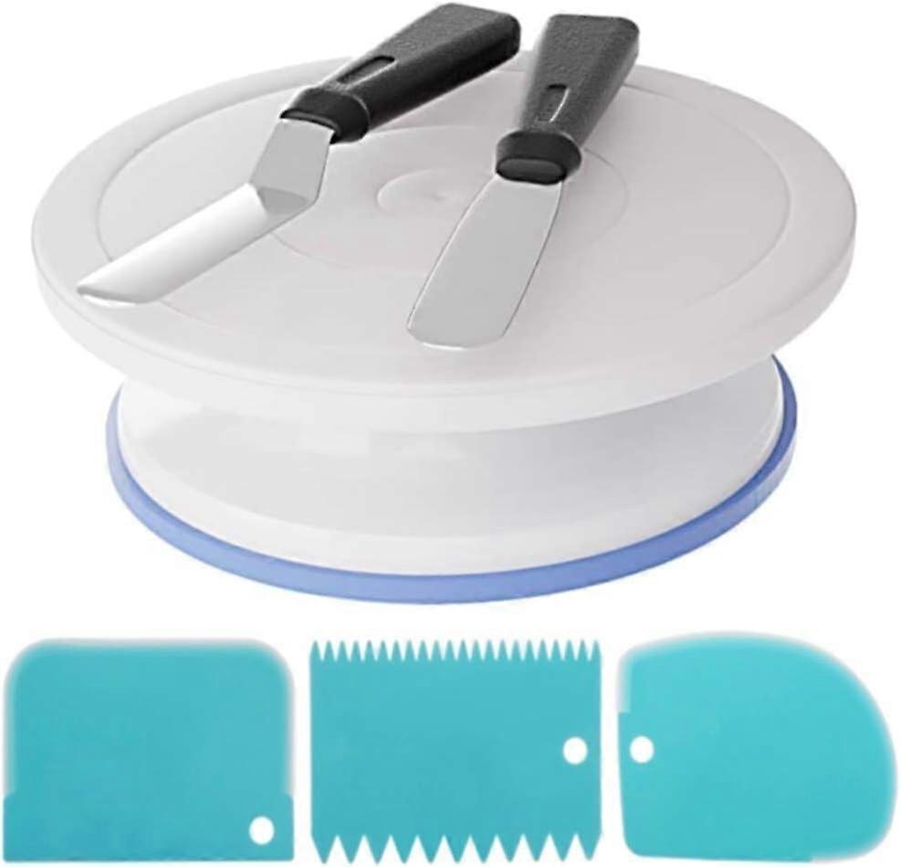 11-Inch Non-Stick Rotatable Cake Turntable Mold for Easy Cake Decorating and Serving