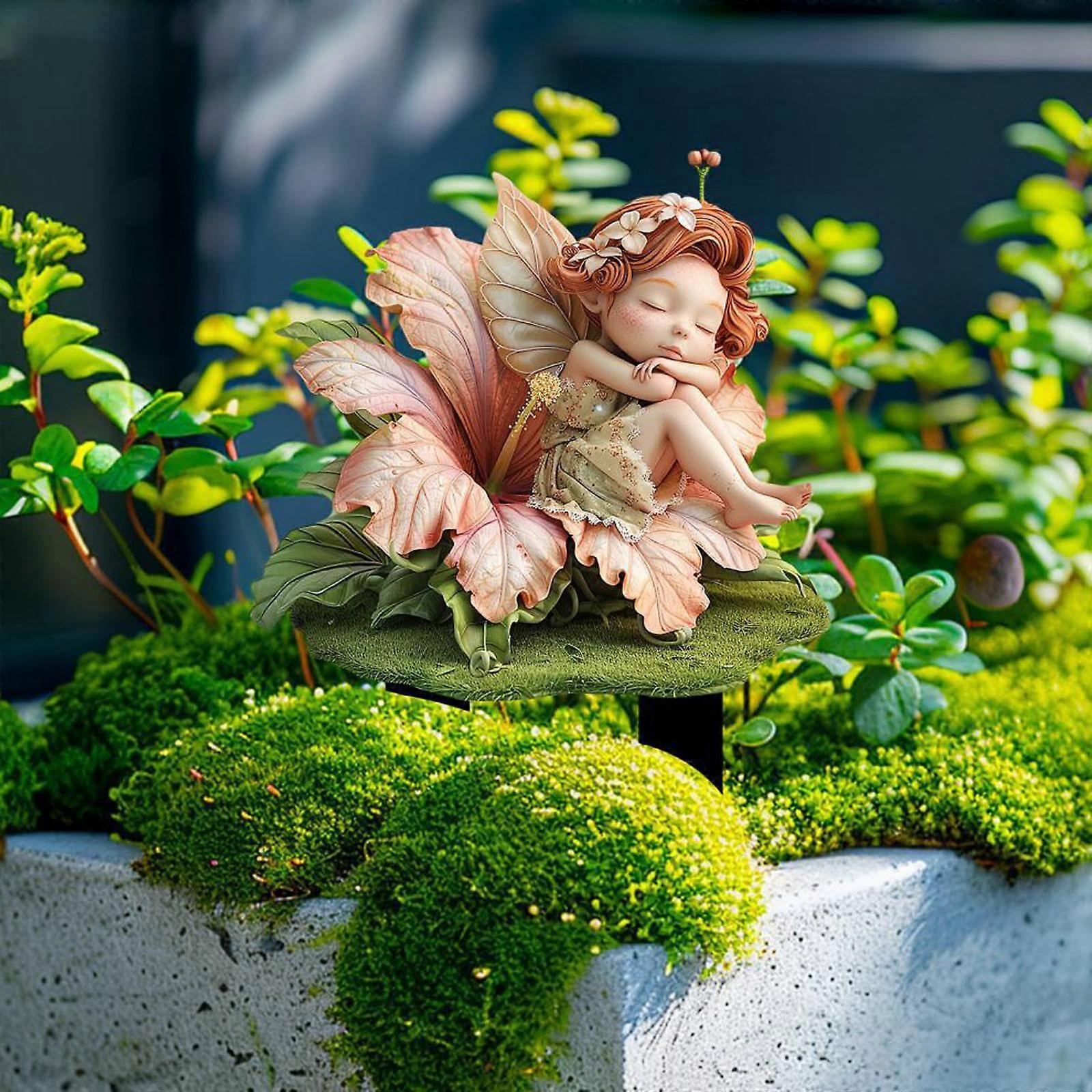 Skov Elver Og Hjorte Have Bunke Kort Akryl Have Jord Indsats Pottet Dekoration Scene