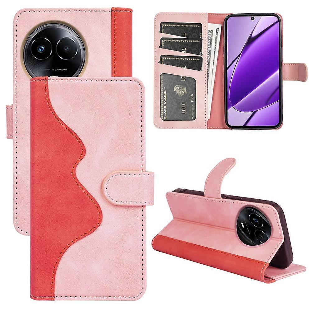 Stitching Horizontal Flip Leather Phone Case For Realme 11X
