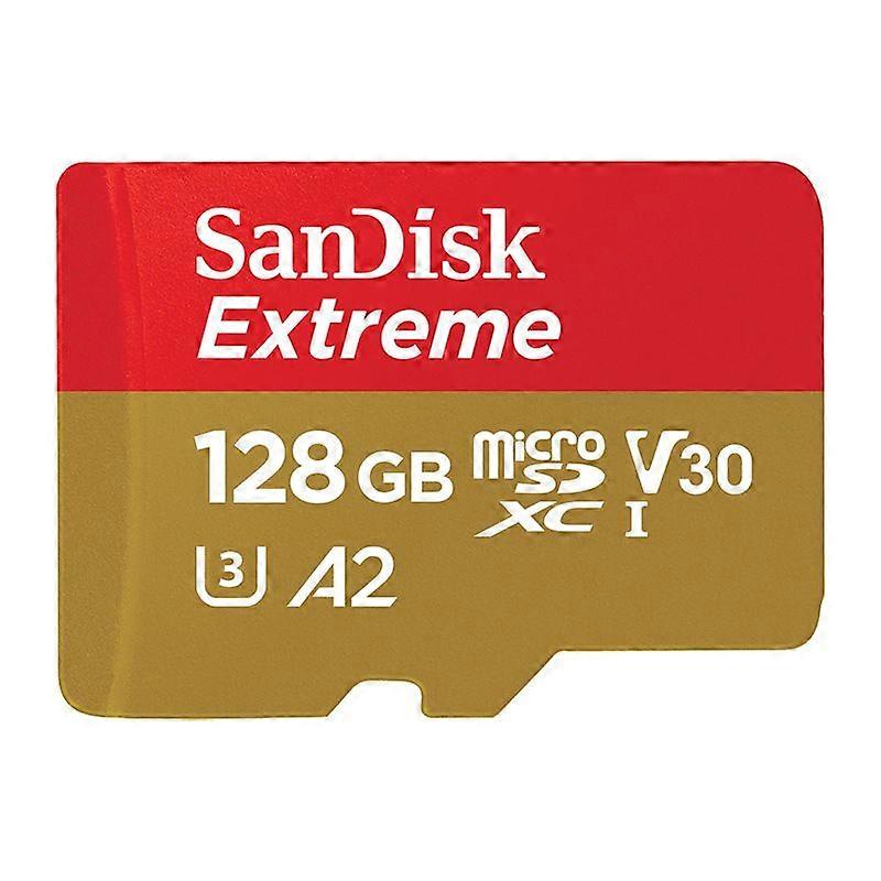 128GB Extreme microSDXC UHS-I Memory Card with Adapter - Up to 160MB/s, C10, U3, V30, 4K, A2, Micro SD - SDSQXA1-128G-GN6MA
