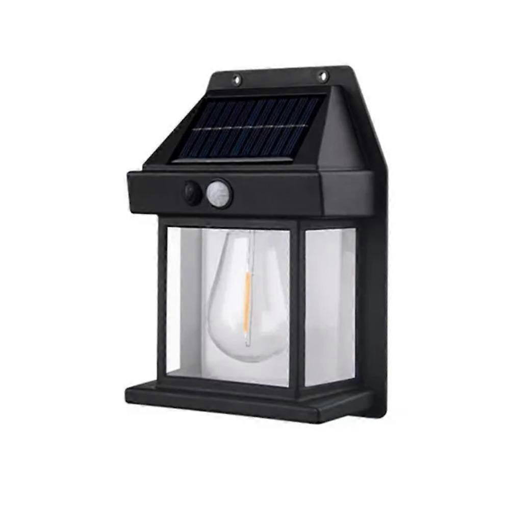 Solar Wall Lamp Tungsten Wire Waterproof Wireless Motion Sensor Safety Light Garage Lighting