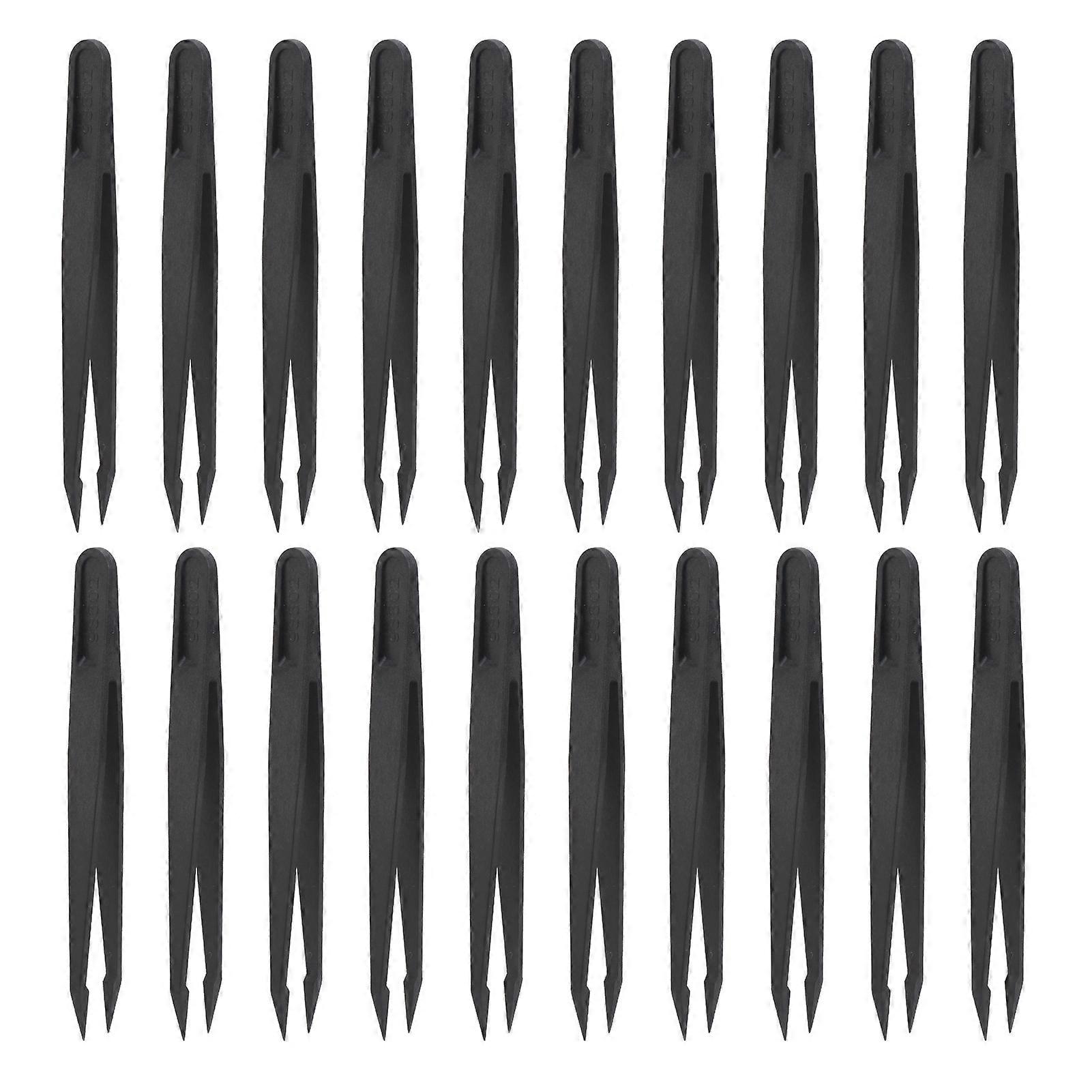 20個の帯電防止ピンセットカーボンファイバー電話時計電子回路修理ツール93302