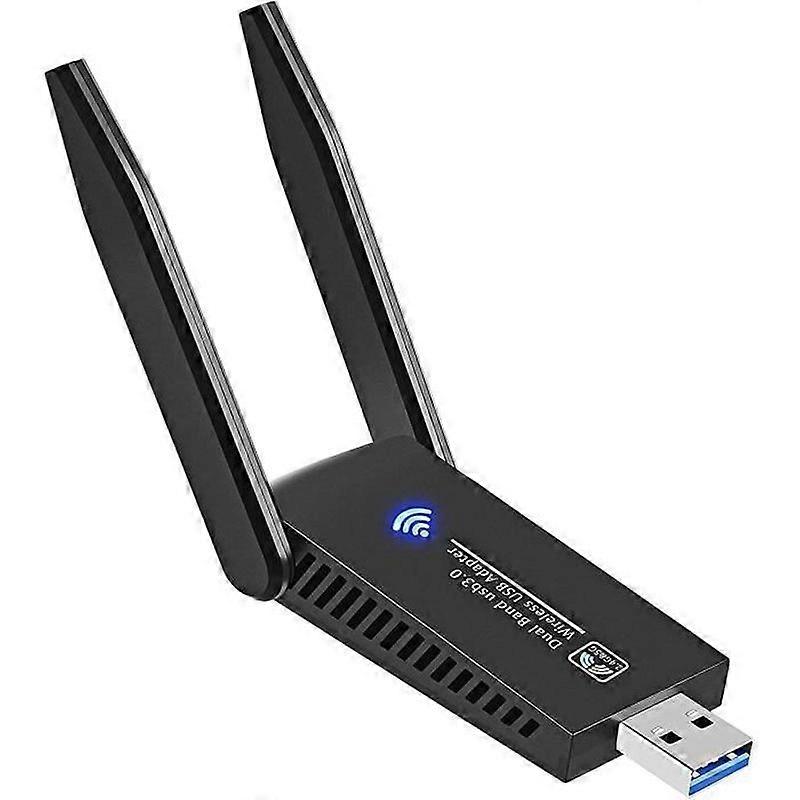 1200m dual frequency wireless network card driver-free computer usb wifi receiver 1300Mbps 5G