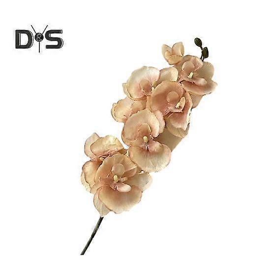 Artificial Moth Orchids Realistic Fake Silk Flower Wedding Party Home Office Table Centerpiece Faux Phalaenopsis Floral Branch Decoration
