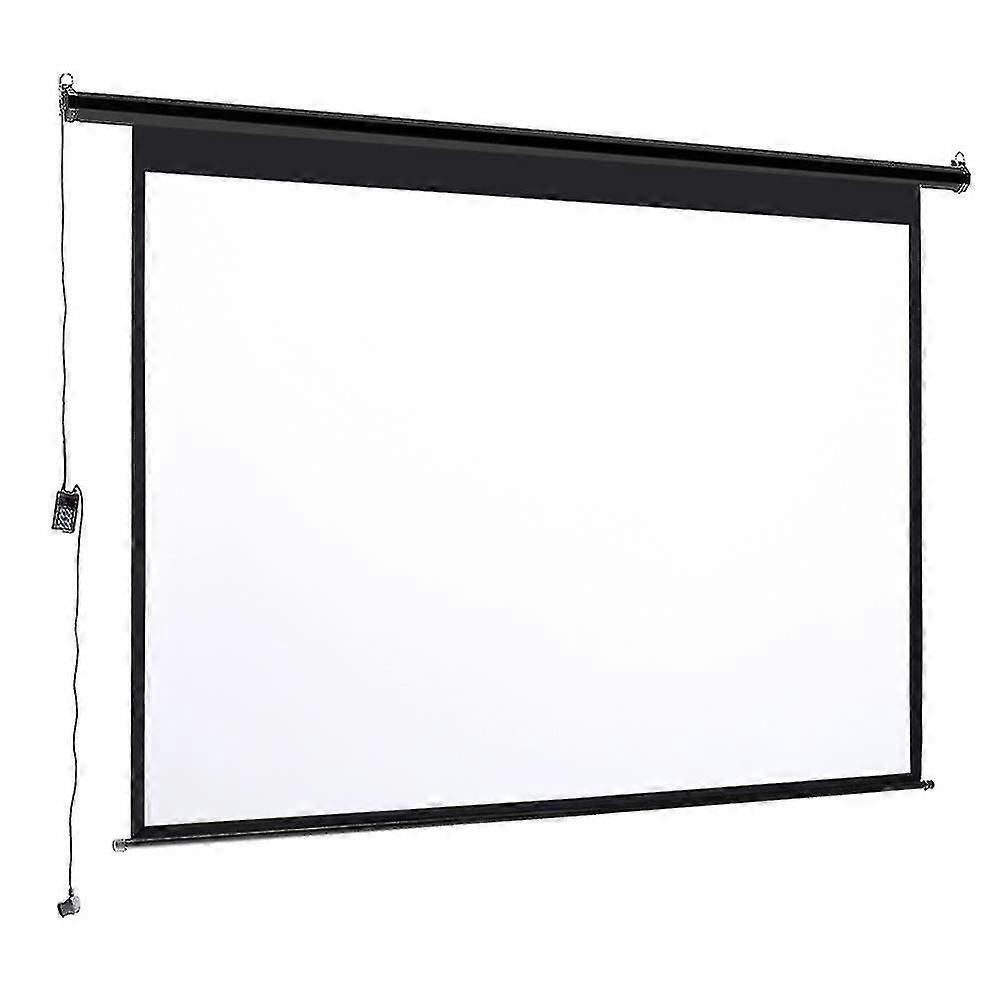 2024 Elektrisch gemotoriseerde projectorschermprojectie met afstandsbediening