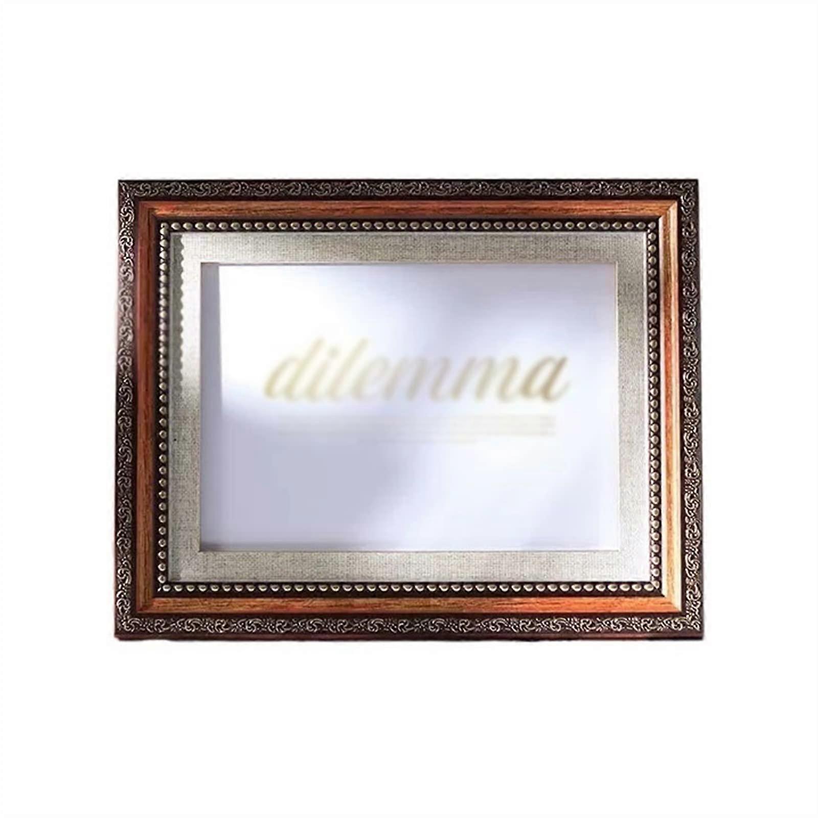 5-Inch Vintage Picture Frame for Desktop Photo Display in Classic Design, Antique Style, and Sturdy Wood Material