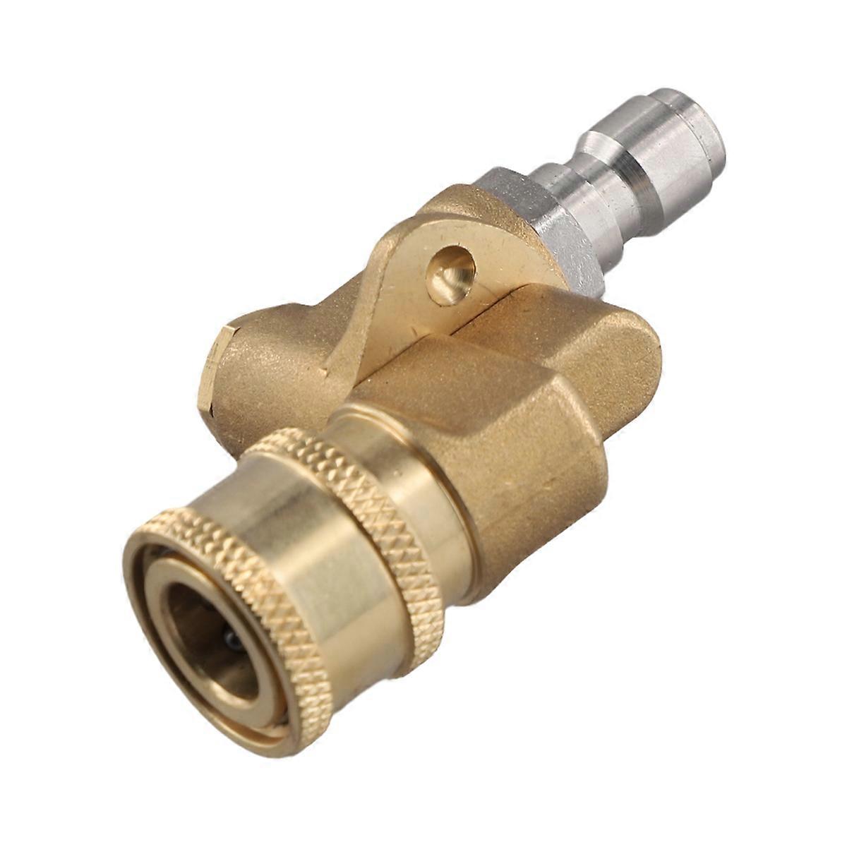 Connecting Pivoting Coupler For High Pressure Washer Spray Nozzle