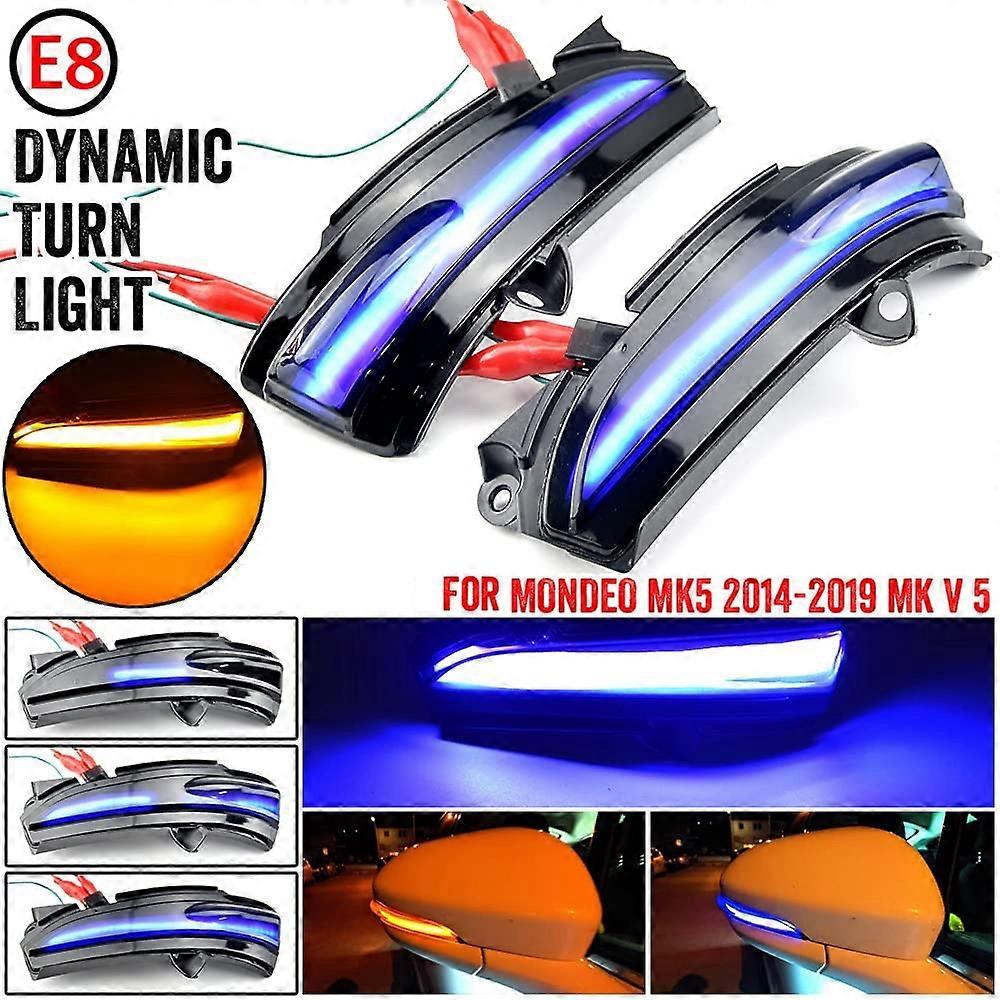 For Ford Fusion Mondeo MK5 2014-2019 Car Side Rearview Mirror Light