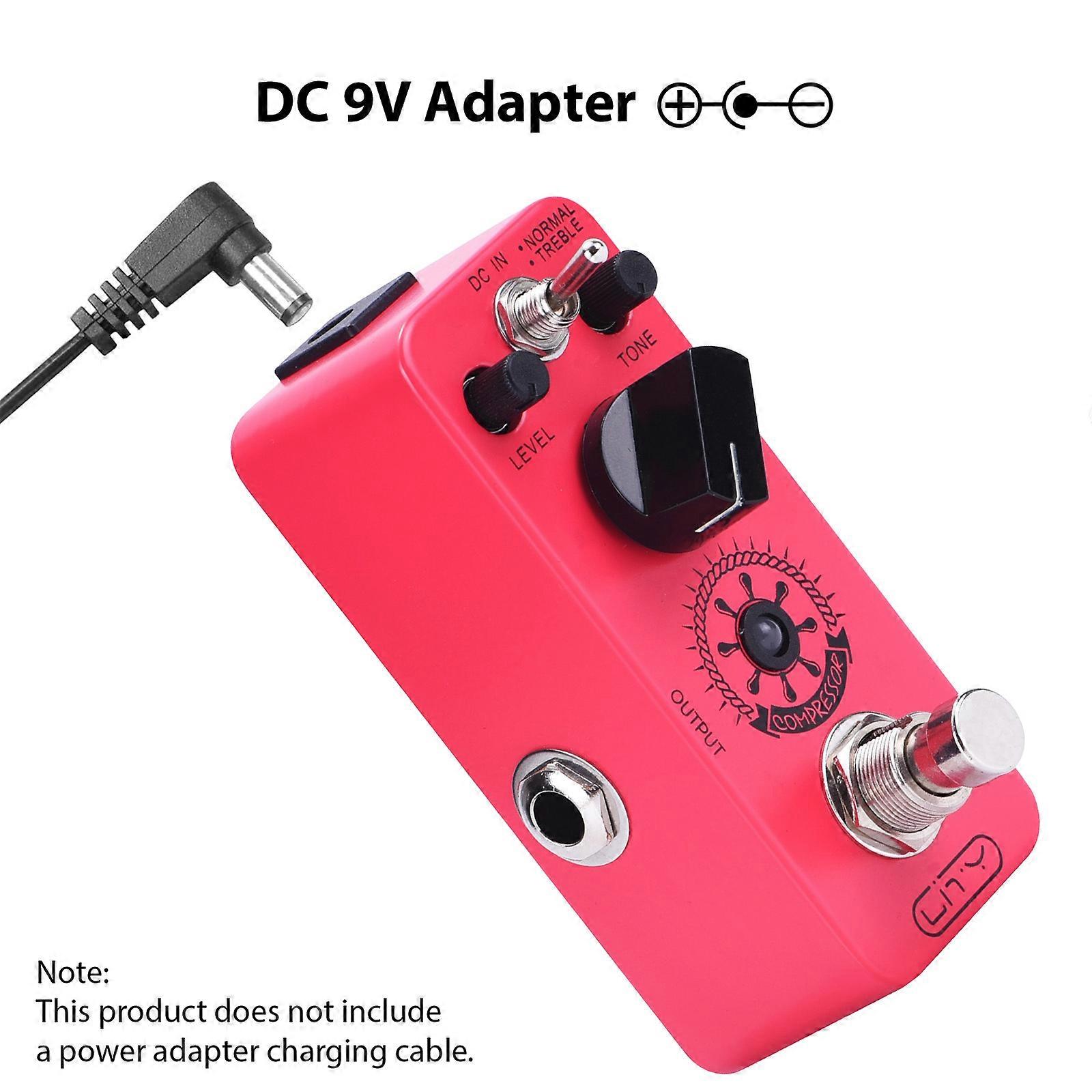 Mini Lity Compressor Pedale per Chitarra - 2 modalità, Analogico puro, True Bypass, 9V DC, 6,35 mm I/O