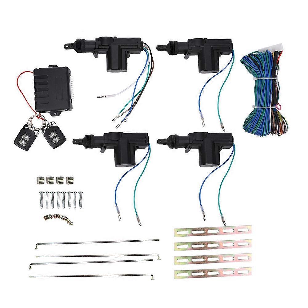 Keyless Entry Central Lock Kit - Remote Unlock, LED Indicator, Trunk Access