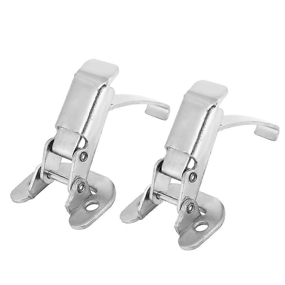 2PCS Long Hook Cabinet Boxes Hasp Lock Toggle Latch Catches Hardware Parts