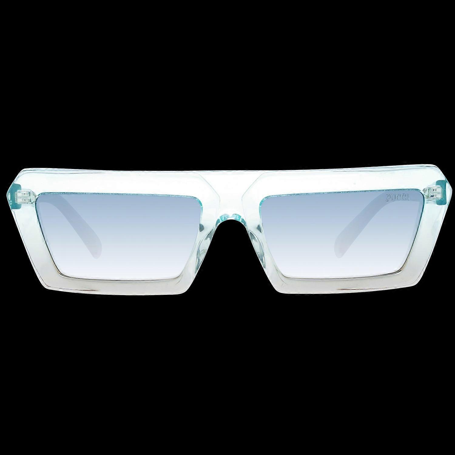 Emilio Pucci Ep0175 5689p Women's Rectangular Sunglasses – Turquoise Frame, Turquoise Gradient Lenses, Ø 56mm
