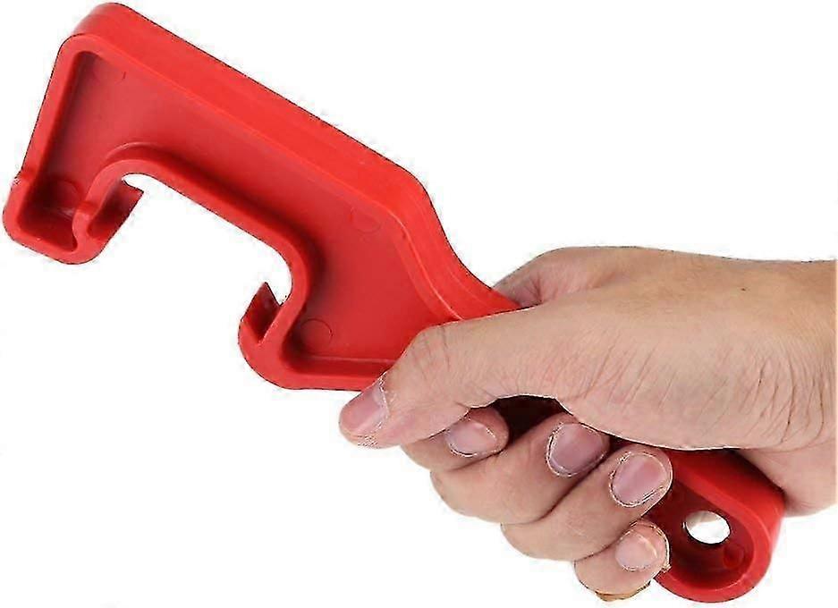 Paint Pot Lid Opener Manual Tool ABS Plastic with Bottle Opener, Red (Red)