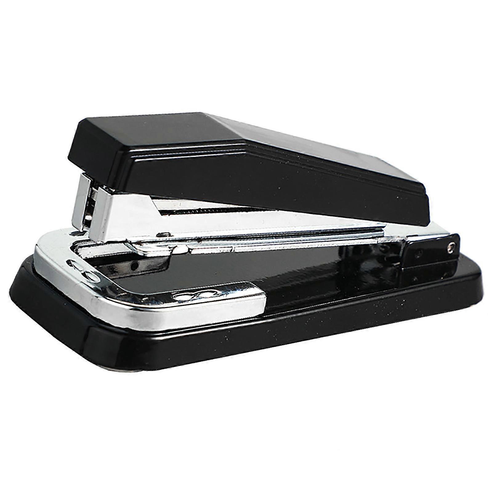Stapler 50 Sheets Effortless Stapler Portable Stable Paper Stapler Efficient Precise Office Stapler for Desktop Black
