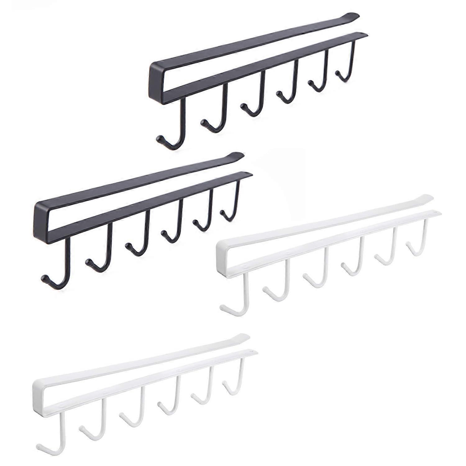 4 Pack Under Shelf Cabinet Coffee Mug Cup Holder for Kitchen Utensils Storage