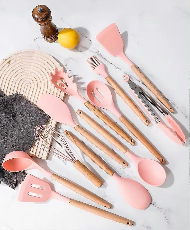 12-Piece Kitchen Utensil Set Heat Resistant to up 446°F for Nonstick Cookware