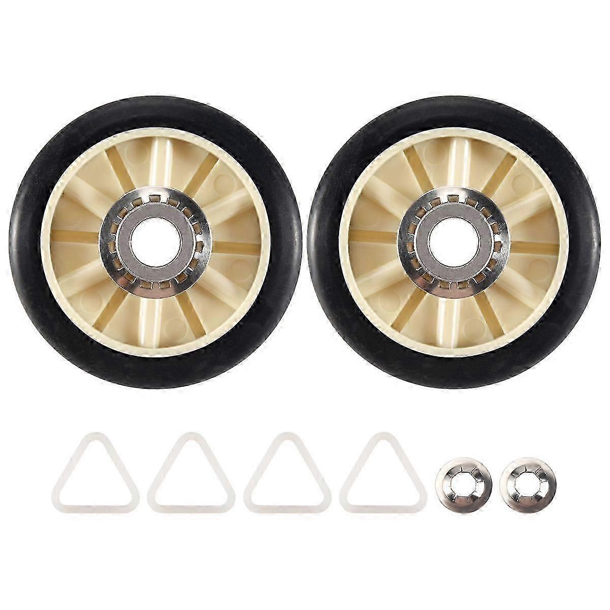 2PCS 349241T Dryer Drum Roller Kit compatible with