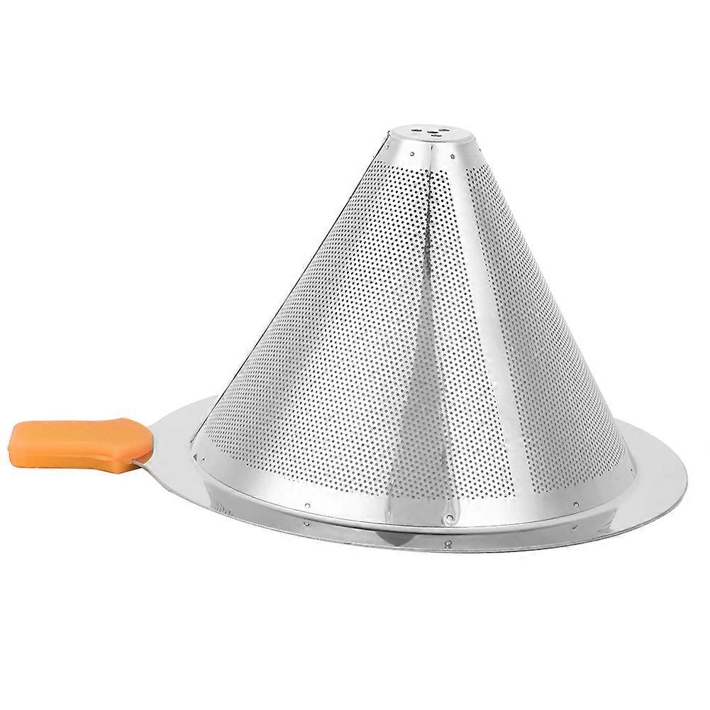 Coffee Maker Drip Filter Double Layer Stainless Steel 6x10cm Orange