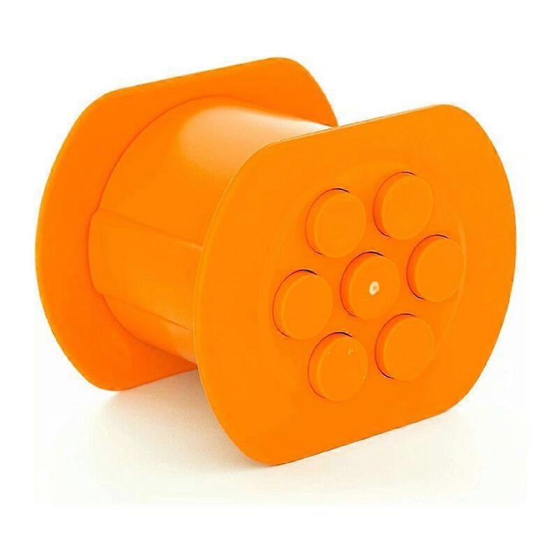 Quick Press Manual Sausage Maker,Meat S Squeezer,Use Manually Made Hot Dog Mold,BBQ Tool,Meat Processor with 7 Holes(Orange)