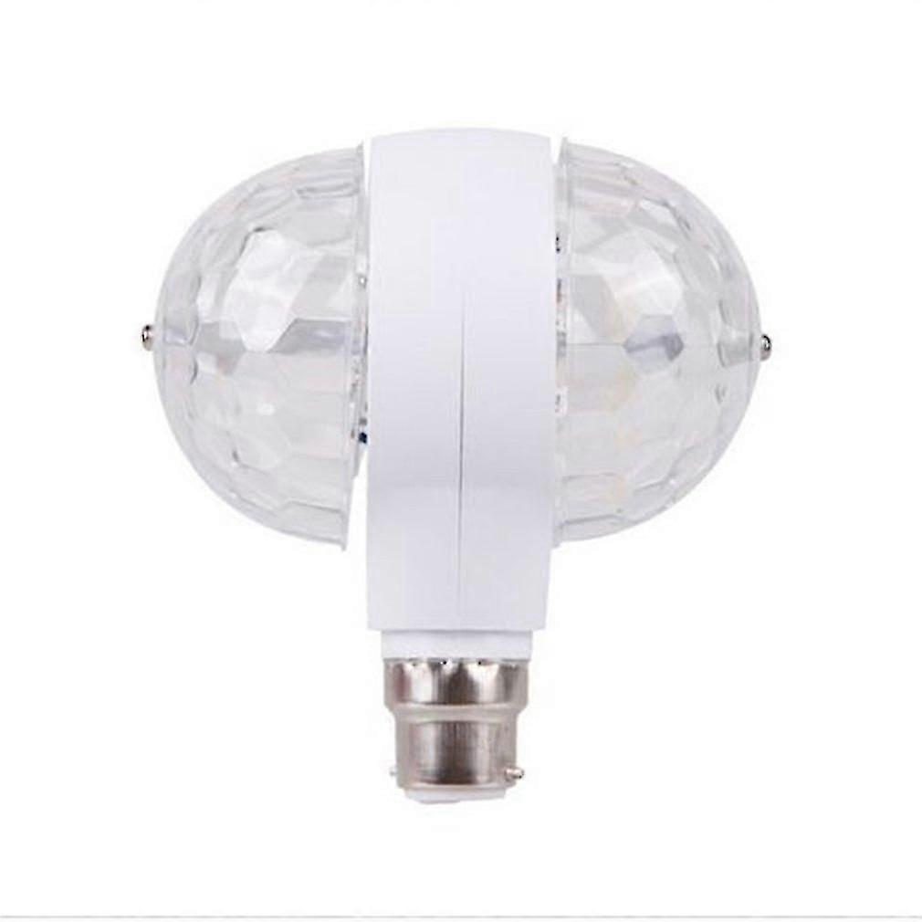 B22 Ledデュアルヘッドマジックステージディスコランプ回転ヘッド6w LedステージライトホリデーパーティーバーKTVディスコ用カラフルな電球