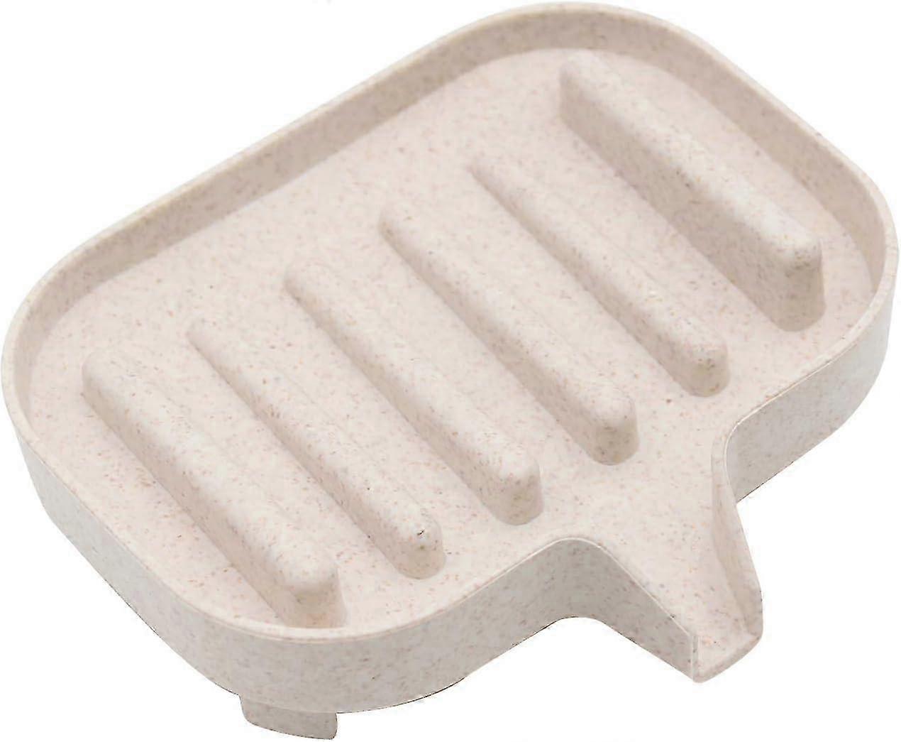 صينية صابون LM KUFUNG ، صحن صابون بلاستيكي مرن ، حامل علبة صابون لمطبخ تجفيف شلال دش الحمام ، حافظ على الصابون جافا وسهل التنظيف (B XRO