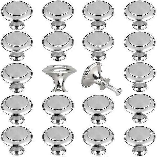 20pcs Kitchen Cabinet Knobs Pulls, Brushed Nickel Cabinet Knobs, Eeekit Drawer Dresser Handles Cabinet Door Knobs, Kitchen Cabinet Hardware Wit