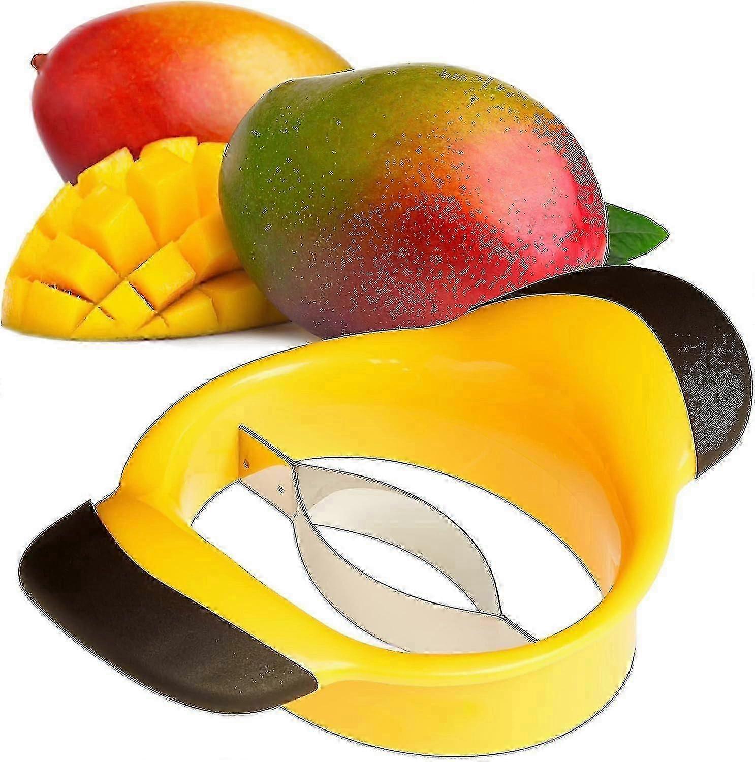 Mango Slicer, Mango Slicer, Non-Slip Handle, Stainless Steel Blade, Mango Slicer, 1 Piece