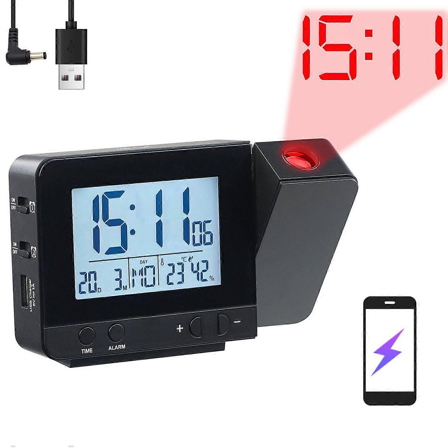 Projection alarm clock, projection digital alarm clock, projection clock, projection LED alarm