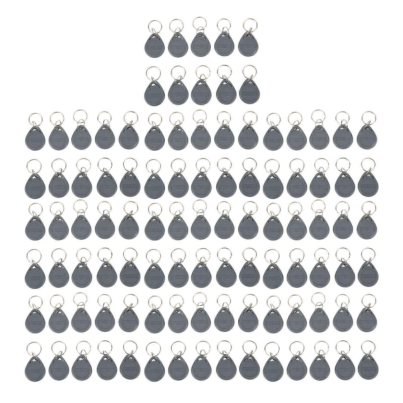 SSRGV 100PCS RFID Key Fob Sensitive Induction Waterproof 125KHz RFID Proximity Key for Parking Community Access Control