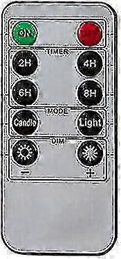 4x Universal Remote Control with 24 Hours Timer for Flameless Swinging LED Candles Edition C