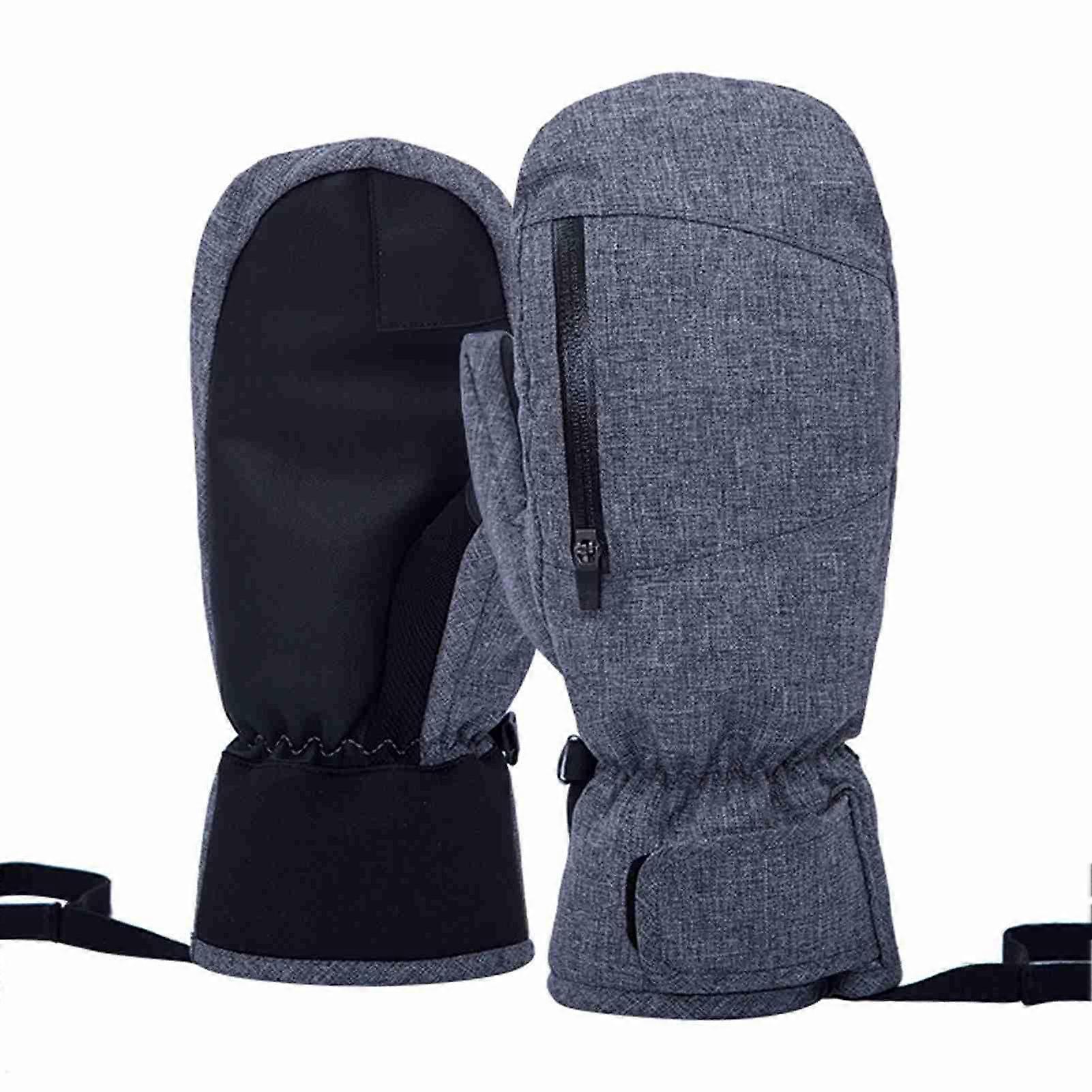 Snowboard Mittens for Women Men Waterproof Ski Gloves Touchscreen Snow Gloves for Winter Snowboard Snowmobile