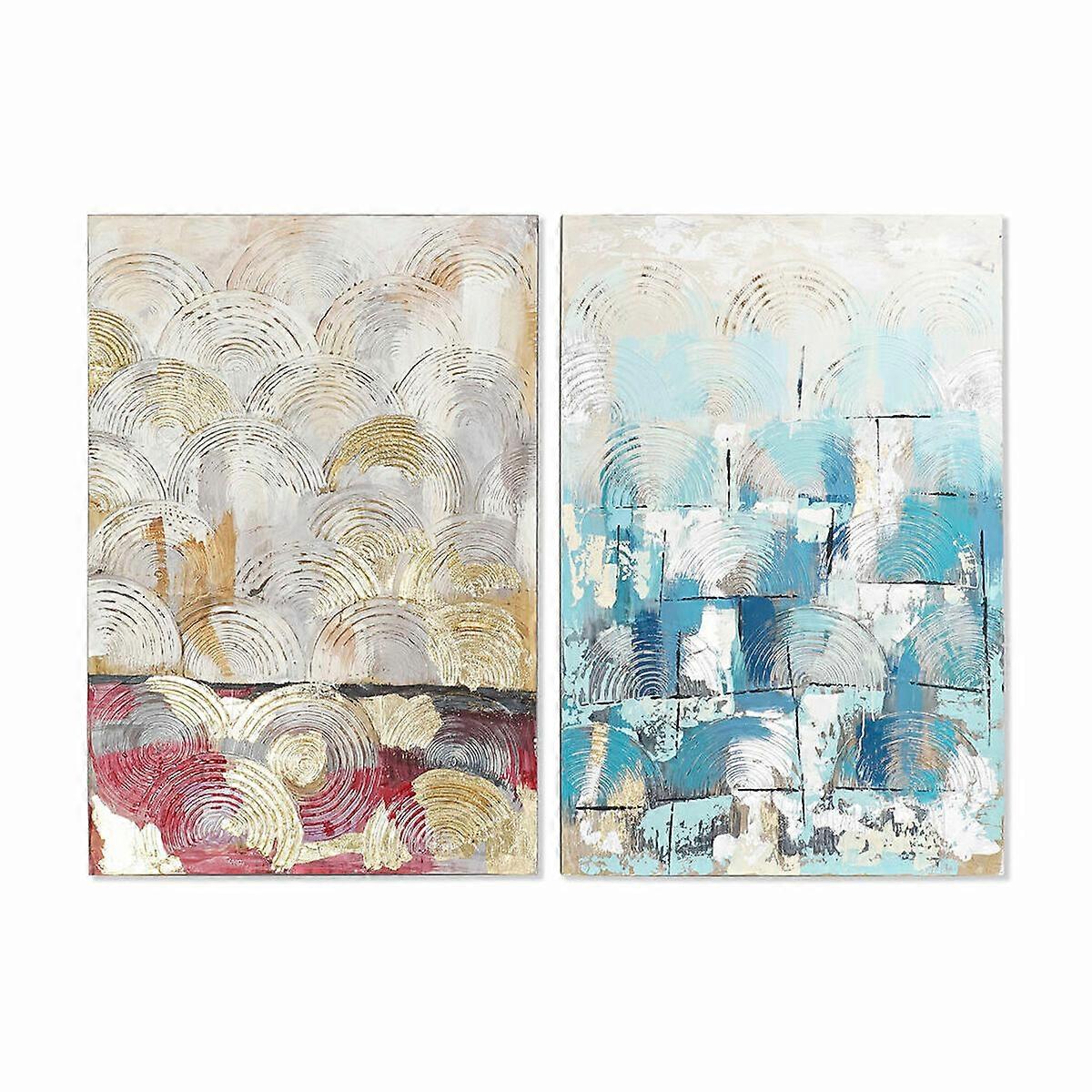 Canvas DKD Home Decor Pinewood Canvas 80 x 3,5 x 120 cm