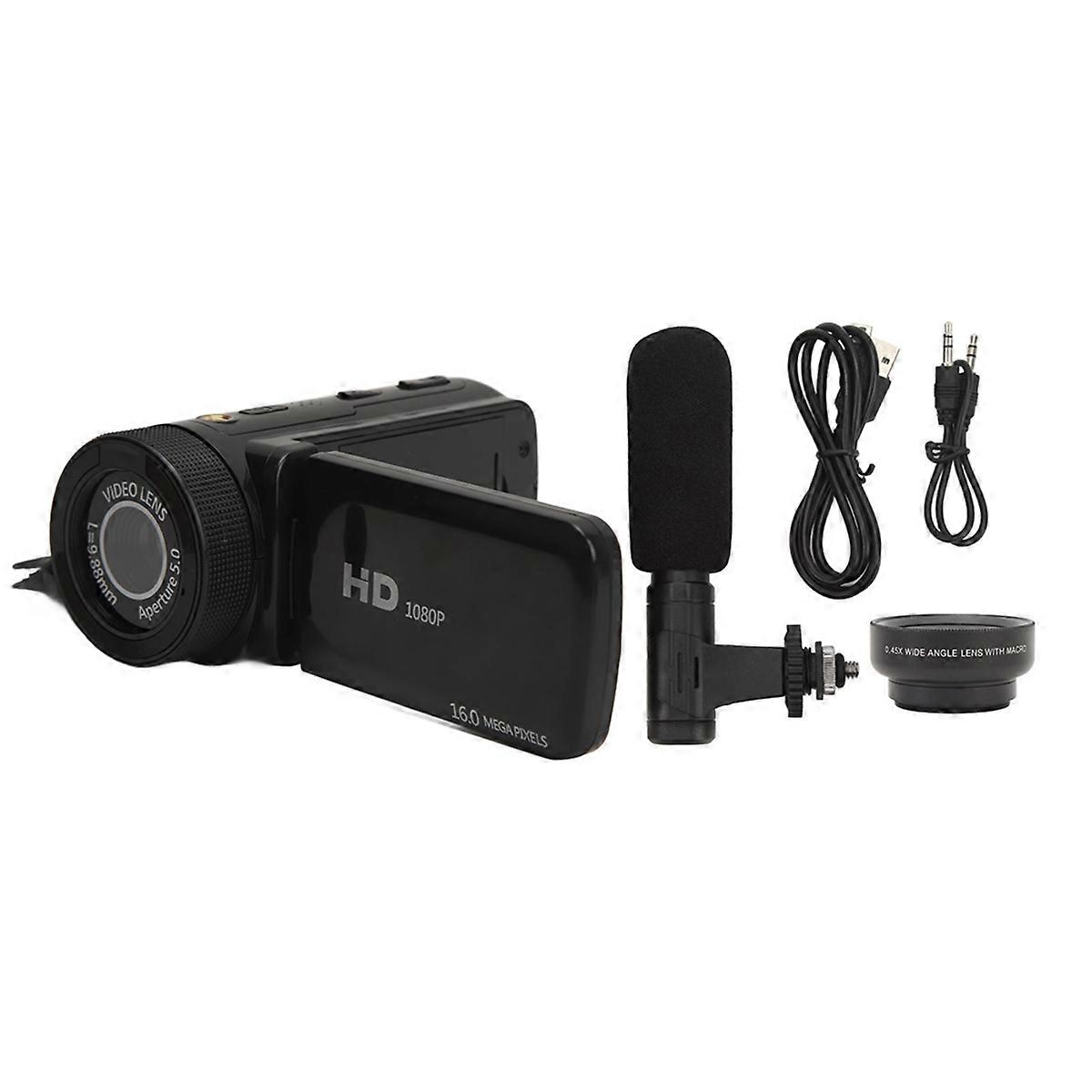 New Video Camera Camcorder Supporting Stereo Recording 2.4 Inch IPS USB Interface Digital Camera Re
