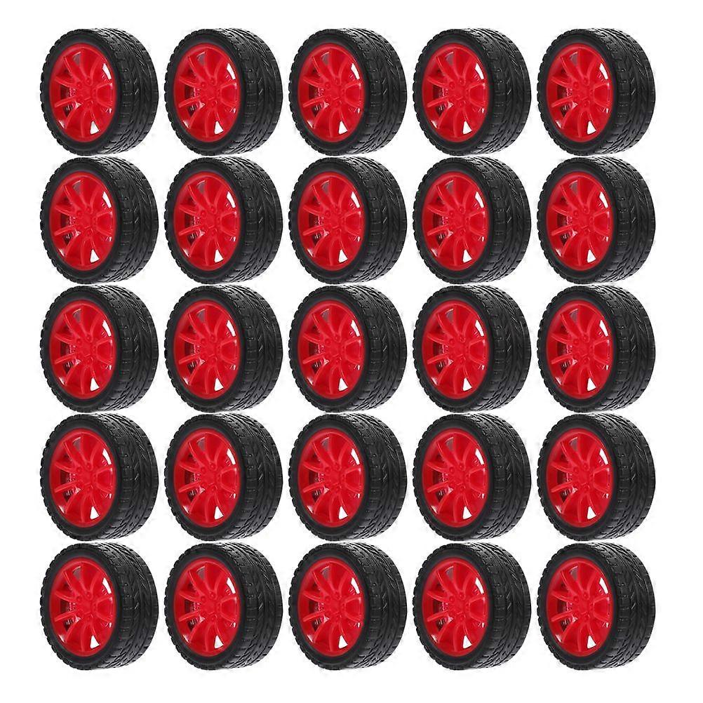 25kpl auton lelut pyörät DIY lasten auto koota pyörät pienet auton pyörät lelu kuorma-auto auton pyörät
