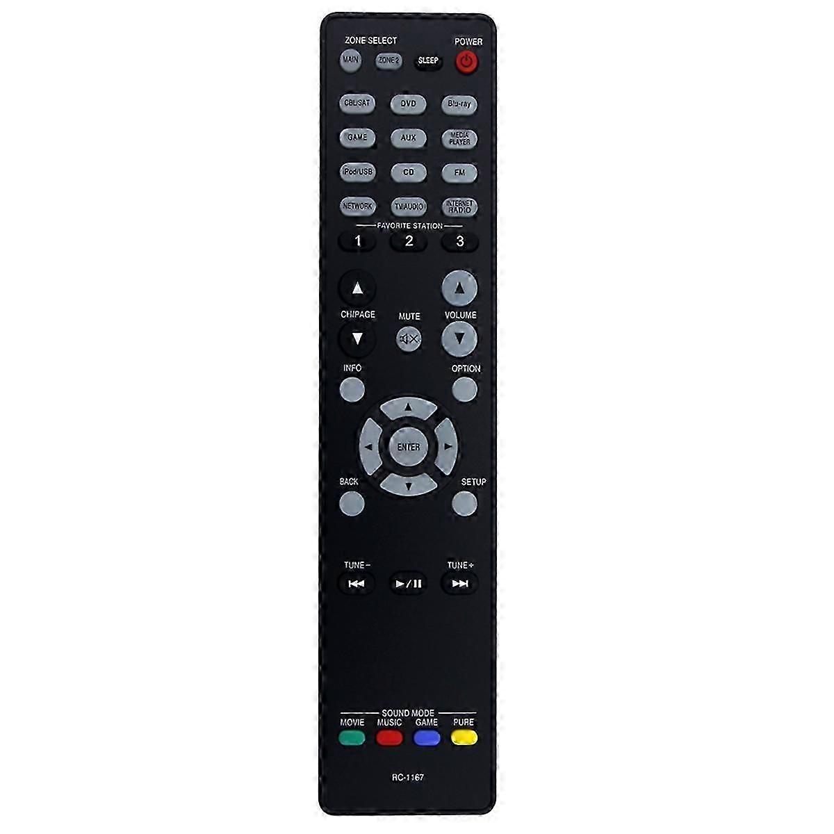 Remote Control RC-1167 Replace suitable for Denon AV Receiver AVR-2113