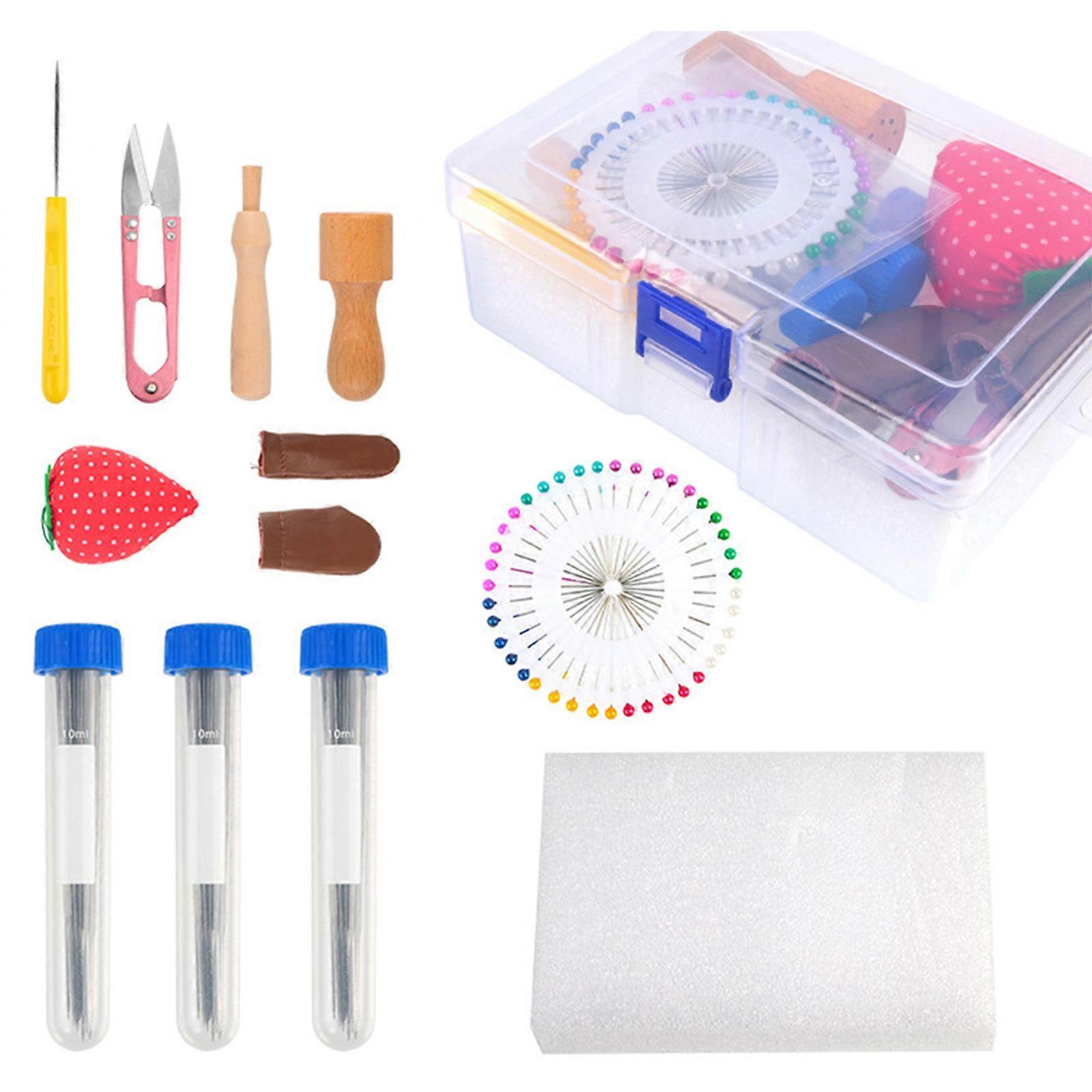 Felting Needle Kits, Wool Felt Needle Tools with Wooden Handle for DIY Wool Craft Animal Toy, Felting Starter Kits