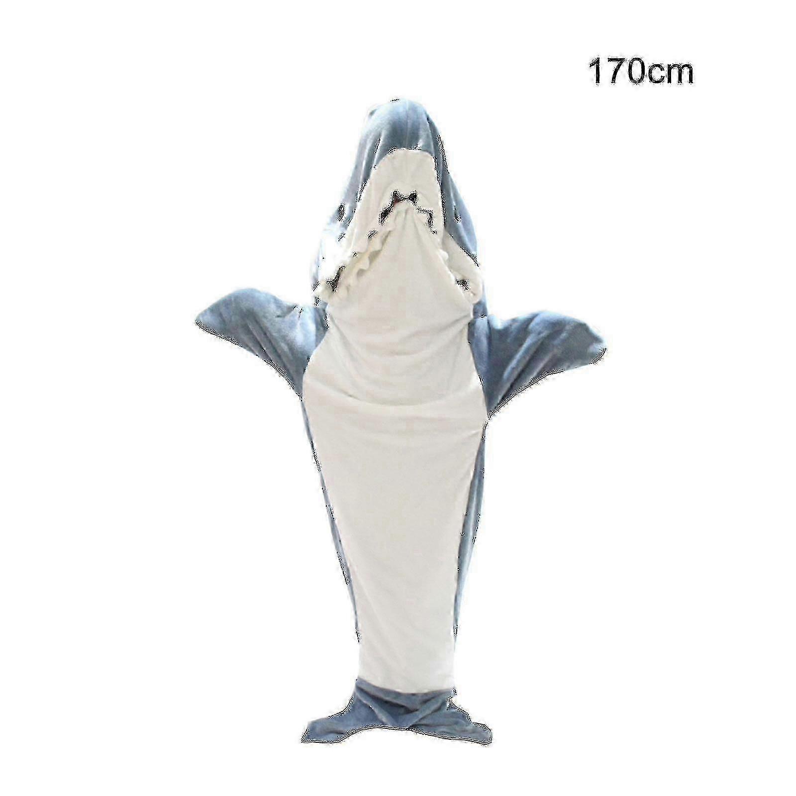 2025 Shark Decke Hoodie Erwachsene - Shark Onesie Erwachsene Tragbare Decke - Haifischdecke Super Soft Cozy Flanell Hoodie Shark Schlafsack