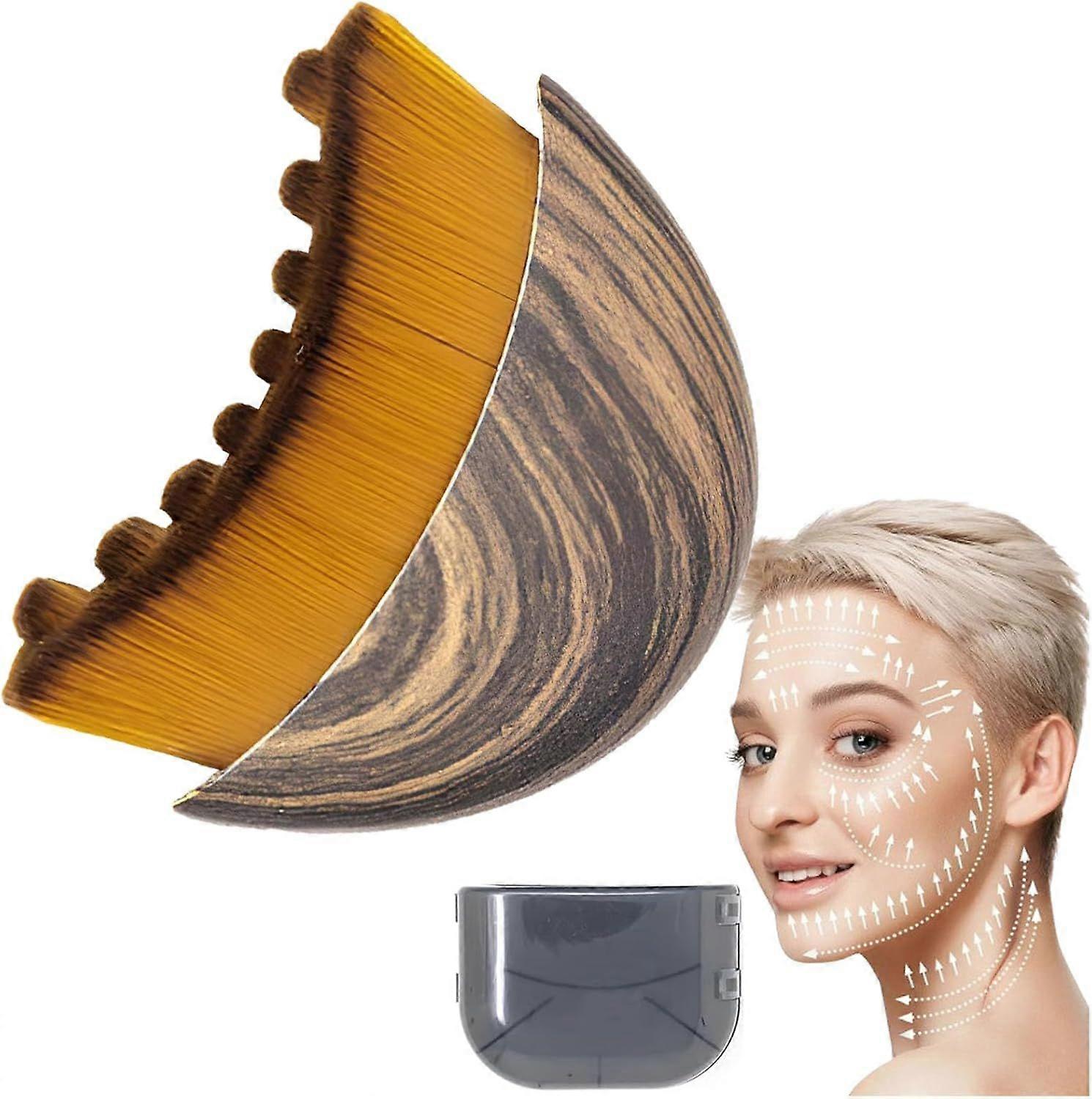 2025 Latest Model  Lymphatic Contour Face Brush, Dry Brushing Face Brush