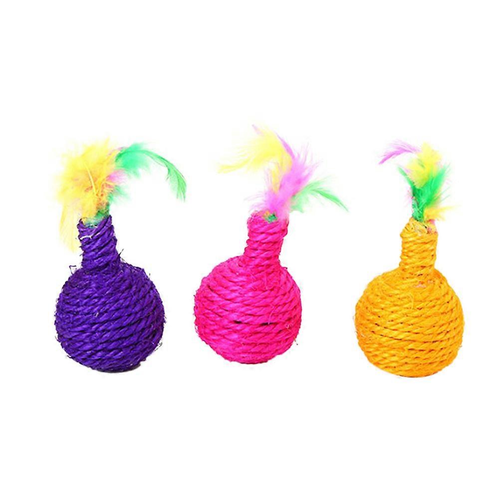 Cat Play Toy, Sisal and Balls for Continuous Entertainment